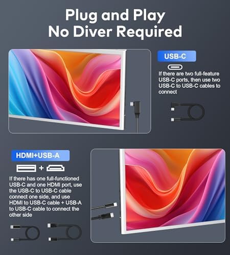 Dual Screen Extender for Laptop – Full HD, Portable and Practical