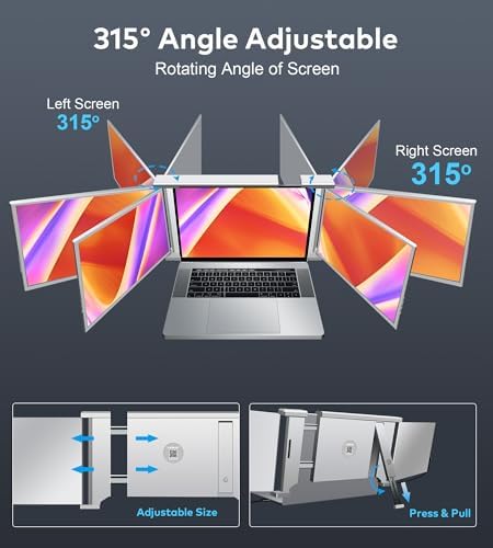 Dual Screen Extender for Laptop – Full HD, Portable and Practical