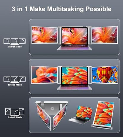 Dual Screen Extender for Laptop – Full HD, Portable and Practical