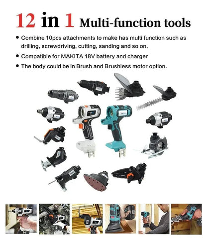 Electric Screwdriver Kit with Tools 12 in 1 – Ideal for Home Repairs and Maintenance